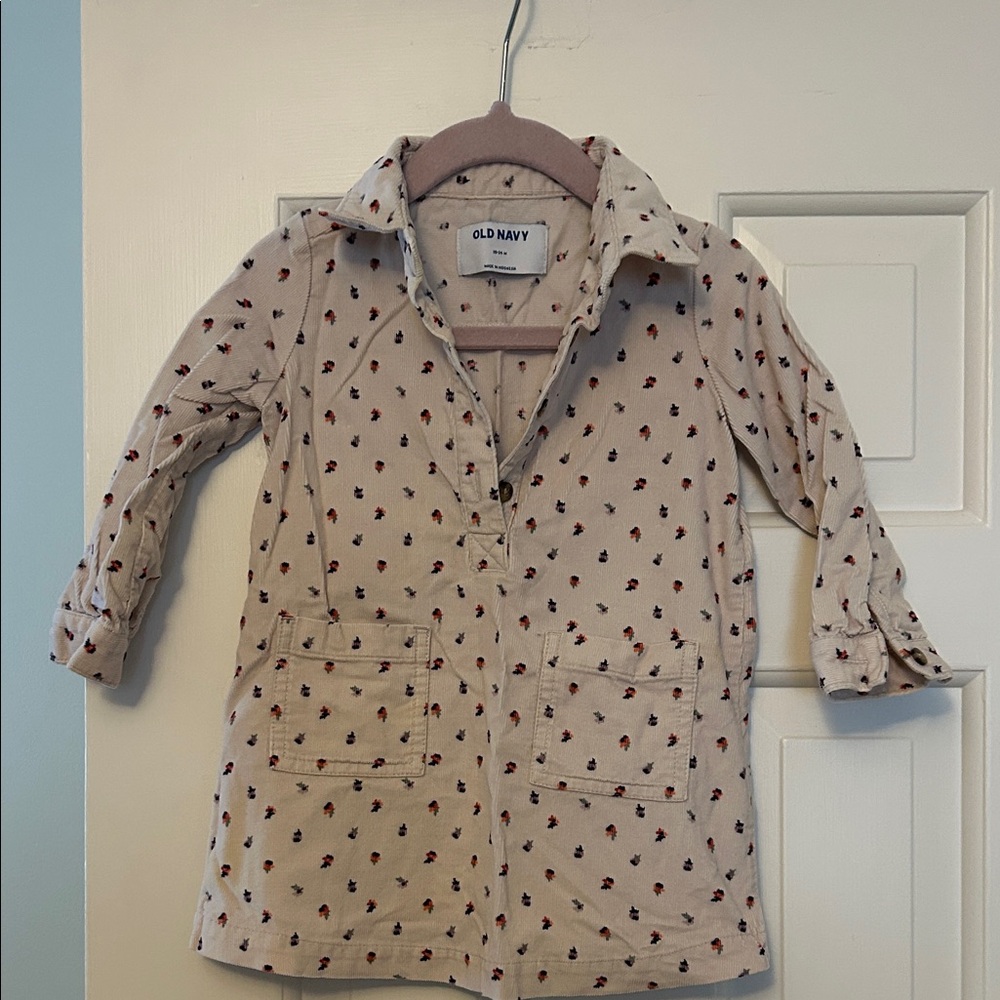 Old Navy Kids' Cream Shirt with Red Accents